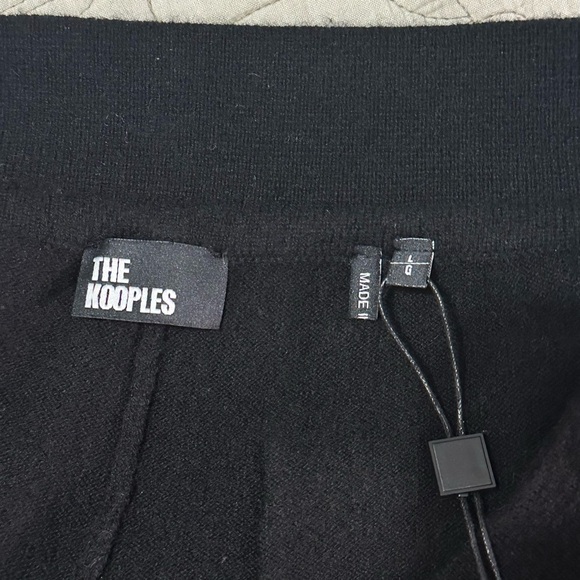NWT The Kooples Cashmere and Wool Hoodie Sz M & Pants Sz L Set Black Oversized - Picture 14 of 16